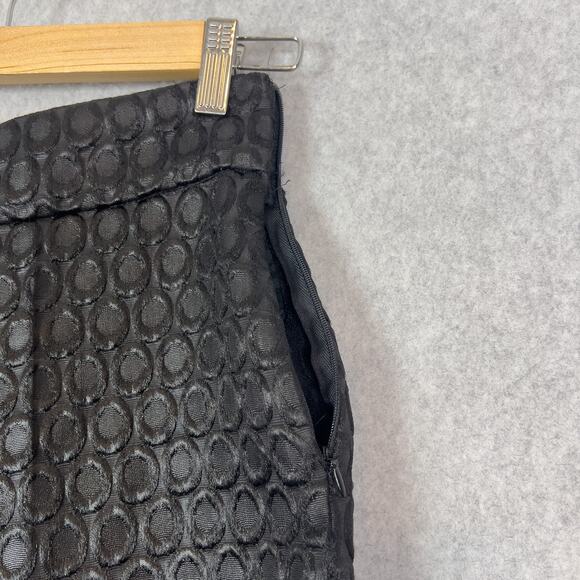 VTG Prada Black Circular Texture High Rise Trouser Pants Size 40 - Picture 8 of 10